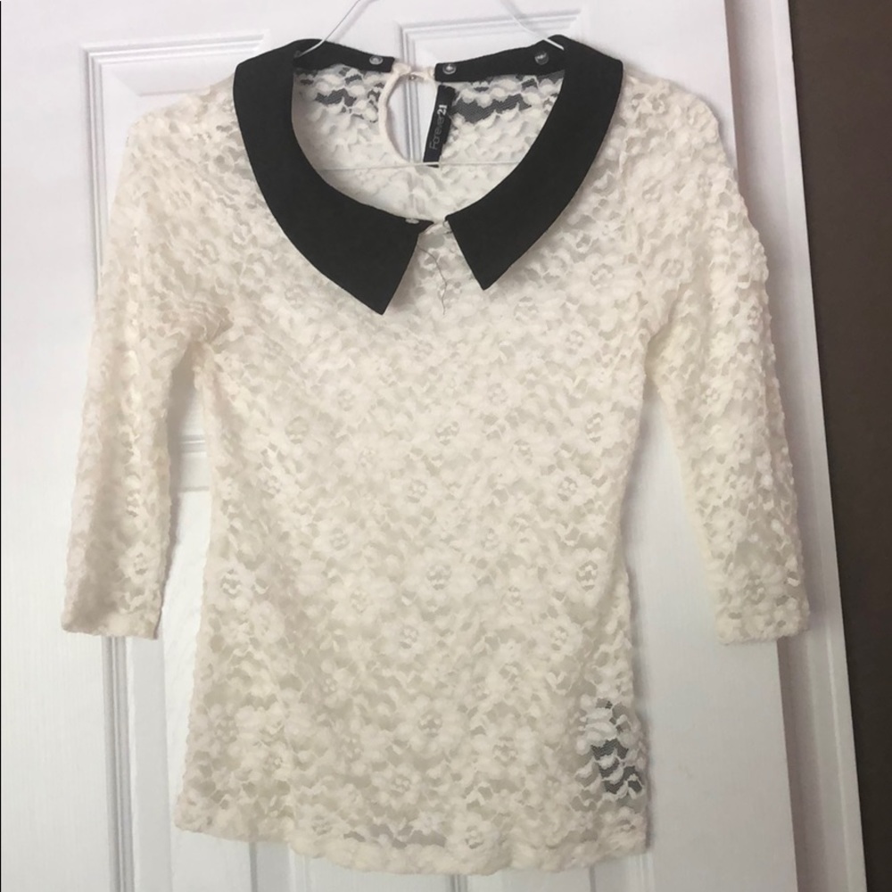 Lace Collared Shirt